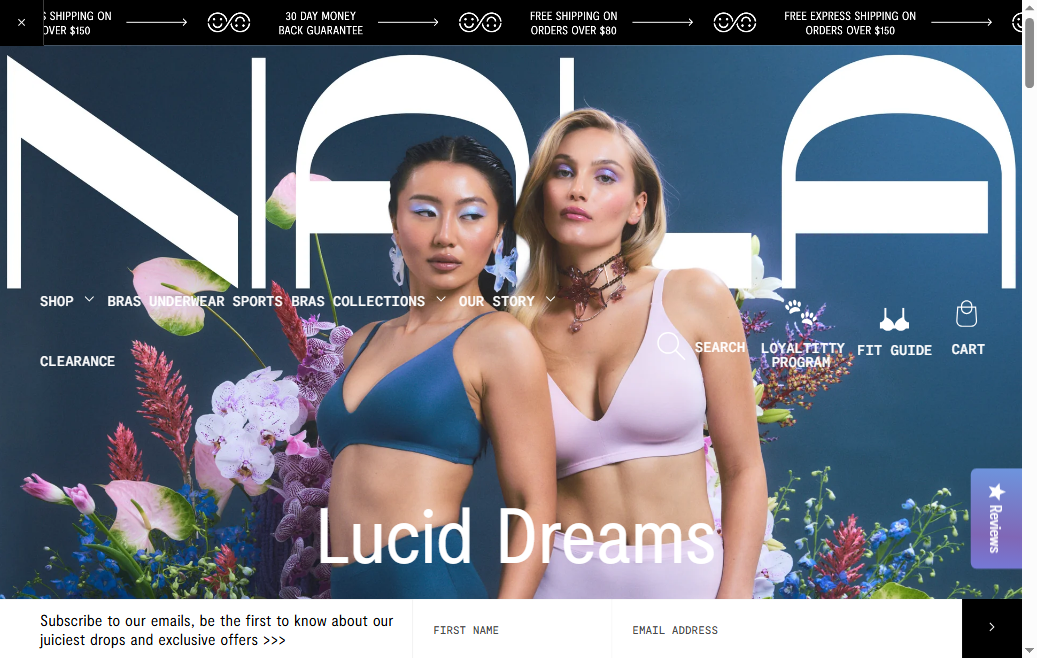 Wear Nala Homepage â€” No Email Popup (SMS Only)