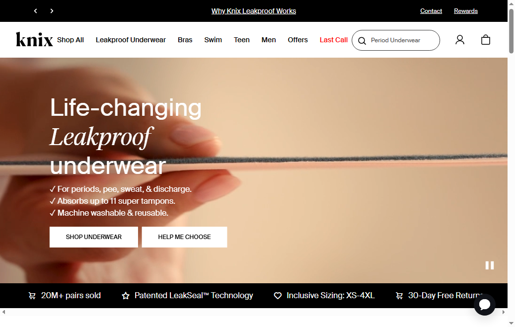 Knix â€” First-Visit Email Popup with Discount Offer